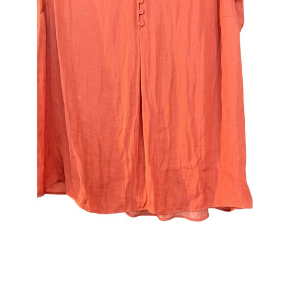 Cynthia Rowley V-Neck Blouse Top Flutter Sleeves Lightweight Summer Boho Career - Picture 2 of 8